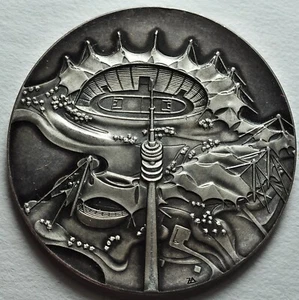 Medaille Silber .999,9 MONACO 72 OLYMPIASTADION PROOF - Bild 1 von 2