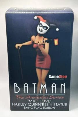 Batman Serie Animada Mad Love 2016 Harley Quinn Bang Flag Edition MISB LE 1500 Foto 1 de 4