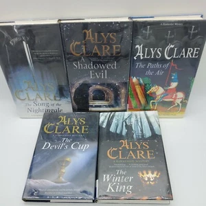 A Hawkenlye Mystery Book Lot Of 5 Hardback Books Alys Clare With Dust Jackets - Picture 1 of 12