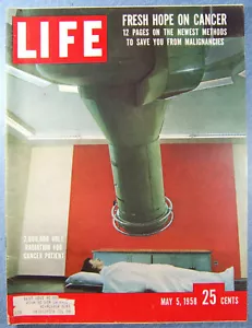 LIFE 5/5/1958 CANCER Cadillac Car ADS Lucky Strikes SPACE American Airlines CUBA - Picture 1 of 12