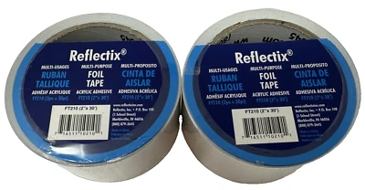 2 Rolls of Reflectix Multi-Purpose Foil Tape ~ FT210, 2 inch x 30 Feet - Image 1 of 2