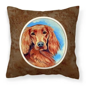 Carolines Treasures 7029PW1414 Irish Setter Fabric Decorative Pillow - Picture 1 of 1