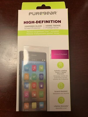 PureGear HD Tempered Glass Self Aligning Tray for iPhone 11 Pro / XS / X - Image 1 of 3