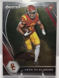 Amon-Ra St. Brown 2021 Panini Prizm Draft Picks #133 Rookie Card RC Lions NICE - Picture 1 of 2