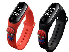 Children's Watch Spiderman Super Hero Watch Silicone Soft Belt Digital Watch