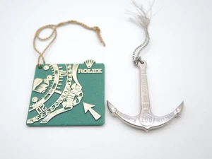 NICE SUPER RARE ROLEX SUBMARINER 5512/5513/1680 TRIPLOCK GREEN HANG TAG & ANCHOR - Picture 1 of 9
