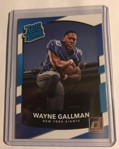 WAYNE GALLMAN 2017 Donruss Football RC * RATED ROOKIE * #338 GIANTS - Picture 1 of 2