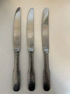 3 Towle HAMMERSMITH Silverplate KOREA Silverware 9 3/8" DINNER KNIVES - Picture 1 of 2