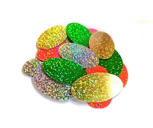 Large Holographic Attractor Blades - 50mm for Flattie Flounder Plaice Rigs lures - Picture 1 of 2