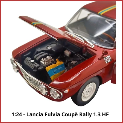Modellino Edicola Lancia Fulvia Coupè Rally 1.3 HF scala 1:24 Rossa Collezione - Immagine 1 di 4