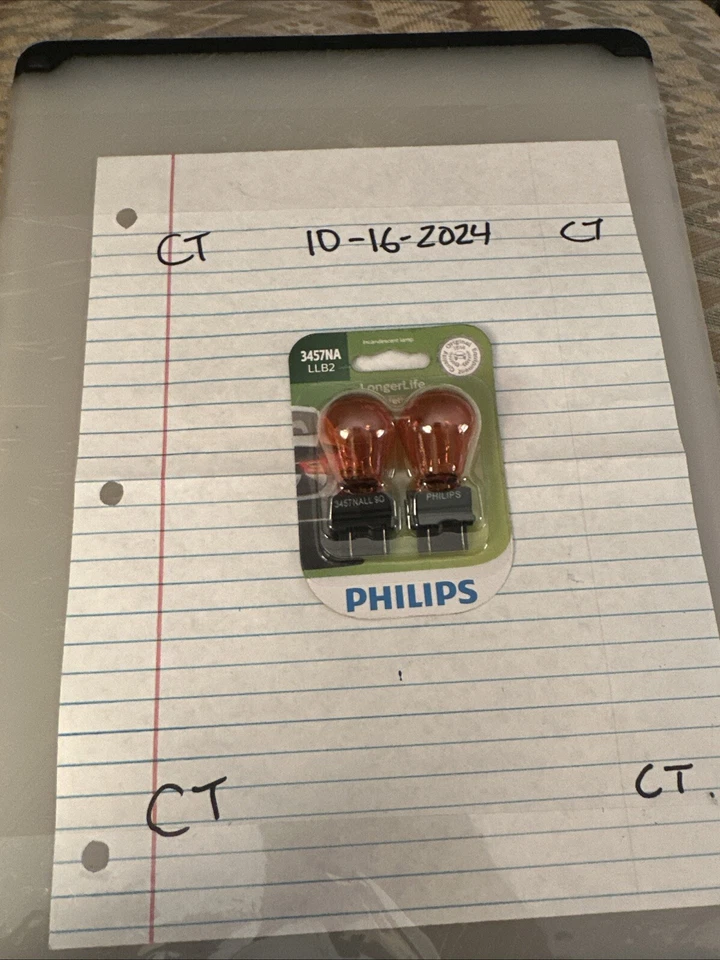 Paquete de iluminación Philips de 2 bombillas miniatura LongerLife 3457NALLB2 12,8/14V Foto 1 de 1