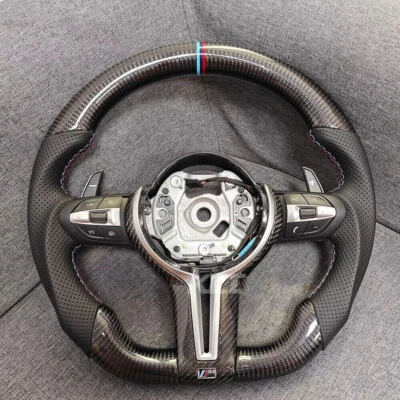 Volante de fibra de carbono apto para BMW F30 F31 F32 F33 F34 F36 F22 F23 M2 M3 M4 Foto 1 de 4
