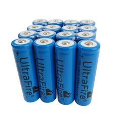 16X 18650 5000mAh 3.7V Li-ion Rechargeable Battery for Flashlight LED Torch
