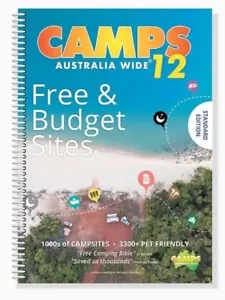 Camps 12 Australia Wide Free & Budget A4 Sites Atlas Map Guide Spiral BY Hema - Foto 1 di 10