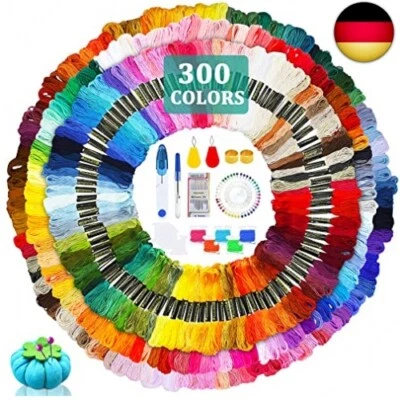JOYBOY Stickgarn,323 Farben Kreuzstich Fäden+Werkzeuge,Embroidery Threads  - Bild 1 von 4