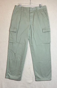MADEWELL Pleated Cargo Pants Mens Size 34x32 Khaki - Picture 1 of 13