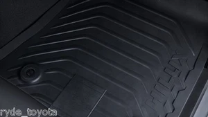 HILUX FRONT RUBBER FLOOR MATS AUTOMATIC 07/15 ON ** TOYOTA GENUINE PARTS ** - Picture 1 of 5