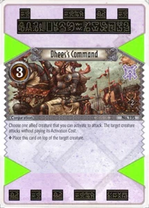 3x Dhee's Command EOJ SET2 #195 PS3 Eye Of Judgment Inglés Casi Nuevo/Sin jugar Tarjeta C - Imagen 1 de 1