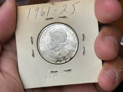 1961 Panama 1/4 Balboa Silver Coin Excellent Condition - Image 1 of 4