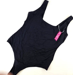Women's Large Black Soft Sleeveless Tank Top Bodysuit Pumiey NWT - Picture 1 of 7