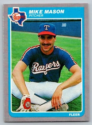 1985 Fleer #562 Mike Mason Rookie Card Texas Rangers - Image 1 of 2