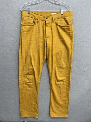Pantalones de mezclilla Gustin para hombre caléndula 5 bolsillos talla 33 calce recto #118 Foto 1 de 4