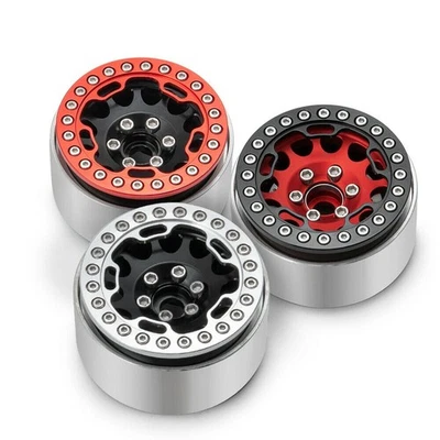 4Pcs Alloy 1/10 RC Car 1.9" Wheel Rim Outer Ring for TRX4 SCX10 90046 D90 90048 - Image 1 of 4