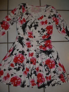 ABERCROMBIE/FITCH GIRLS FLORAL KNIT DRESS LG - Picture 1 of 2