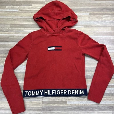 Tommy Hilfiger Denim Niñas Suéter con Capucha Manga Larga Talla Pequeña S - 5S593 Foto 1 de 4
