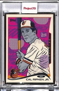 2021 TOPPS PROJECT 70 #871 CAL RIPKEN JR by MORNING BREATH AP SILVER FRAME 29/51 - Picture 1 of 2