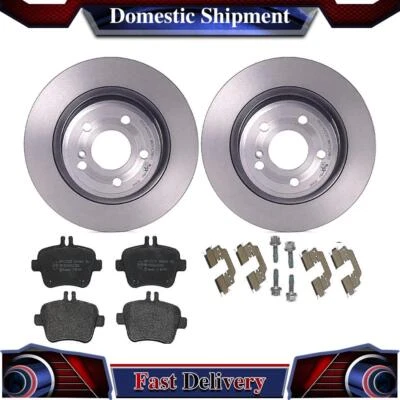 Juego de pastillas de freno de disco trasero Brembo rotor de freno para Mercedes-Benz SLK300 2,0 L 2016 Foto 1 de 4