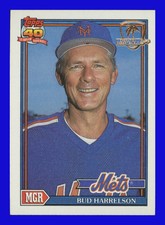 1991 Topps Desert Shield #261 Bud Harrelson - New York Mets MGR