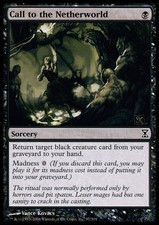 MTG-1x-Light Play, English-Call to the Netherworld-Time Spiral