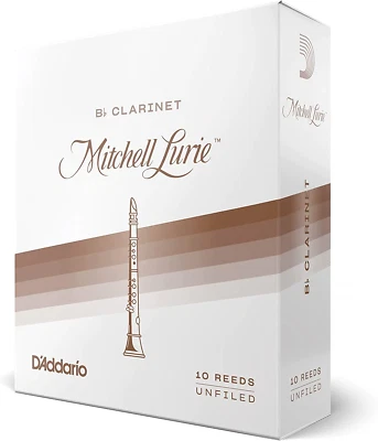 D'ADDARIO Mitchell Lurie Bb Clarinet Reeds Unfiled - 10 Per Box