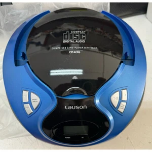 Reproductor CD Lauson CP436 Radio FM/PLL USB azul *Rota el asa* - Imagen 1 de 2