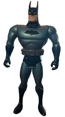 Kenner: Black Metallic Silver Blue Batman Superhero Vintage 90s Action Figure - Image 1 of 4