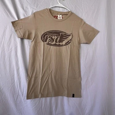 Мужская футболка Roland Sands Design RSD с флагом и песком черная маленькая *РАСПРОДАЖА* - Изображение 1 из 3