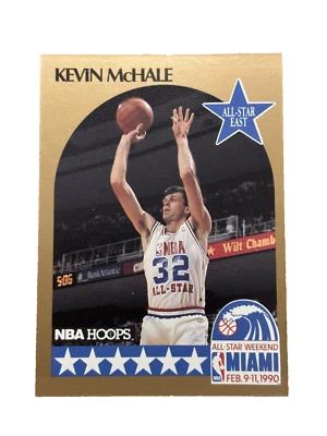 Excellent: Vintage 1990-91 NBA HOOPS Kevin McHale Boston Celtics Trading Card - Image 1 of 2