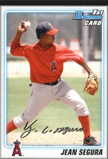 2010 Bowman Prospects Black Los Angeles Angels Baseball Card #BP7 Jean Segura
