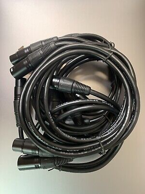 8 Pcs 3” Feet Professional XLR Microphone Cable (Male To Female) • 20€