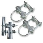 Double U-Bolt Clamp Bracket For Starlink Antenna Mount Pole Adapter Rv Amb01