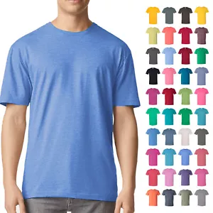 Gildan #64000 Softstyle T-Shirt Modern Classic Fit Short Sleeve Plain Basic Tee - Picture 1 of 41