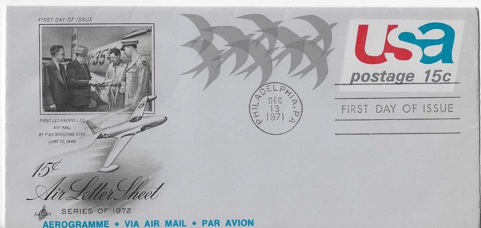 ArtCraft # UC44a Birds Aerogramme - Image 1 of 1