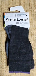 Smartwool Outdoor PhD leichtes Kissen kurze Crew-Länge Socken Gr. SMALL SCHWARZ/grau - Bild 1 von 4
