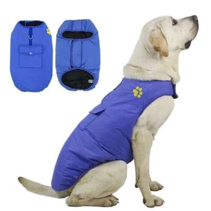 Windproof Warm Dog Jacket for Winter Pet Vest Coat for Small Medium Large Dogs - Picture 1 of 20