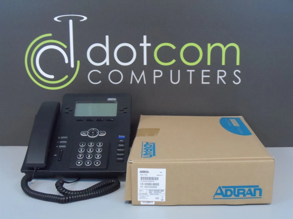 Adtran New IP706 VOIP 6 Line Phone 1200769E1#B Black Display 1200769E1 IP 706 - Image 1 of 4