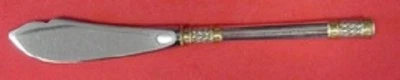 Aegean Weave Gold by Wallace Sterling Silver Master Butter Knife HH Notch 7 3/8" - Image 1 of 2
