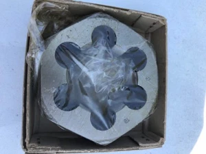 2" - 18 CARBON STEEL HEXAGONAL RE-THREADING DIE - Picture 1 of 1