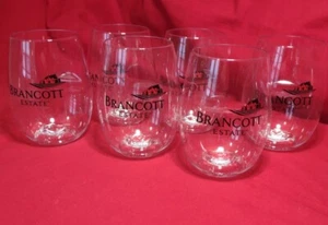 Set 6 bicchieri da vino in plastica senza stelo rotondi Brancott Estate - Nuovi! - Foto 1 di 8
