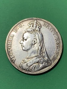 1890 Great Britain Silver Crown (A1035) - Picture 1 of 4